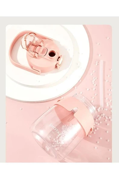 Shotay Hippo Tritan Su Matarası Pembe 1050Ml - 6