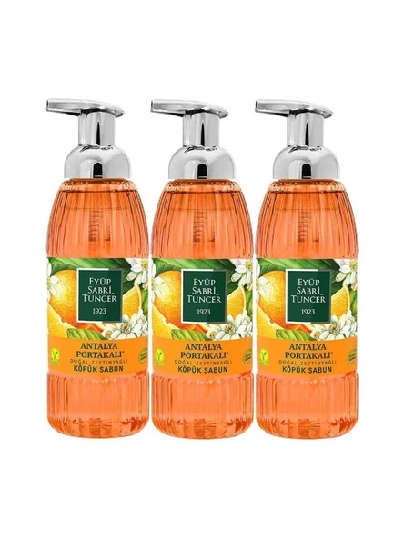 Eyüp Sabri Tuncer Antalya Portakalı Köpük Sabun 500 ml x 3 Adet