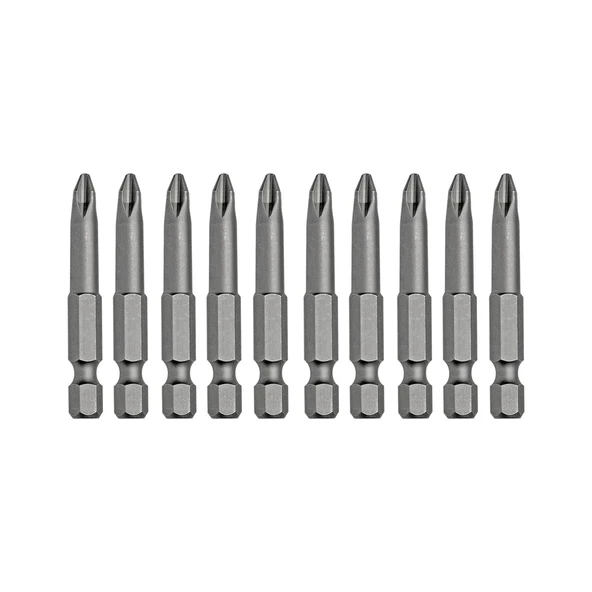 Mıknatıslı Yıldız PH2 Bits Uç 50 mm 10'lu Set Kutulu Manyetik 1/4" Matkap Ucu Vidalama 5 cm Uzunluk - 5