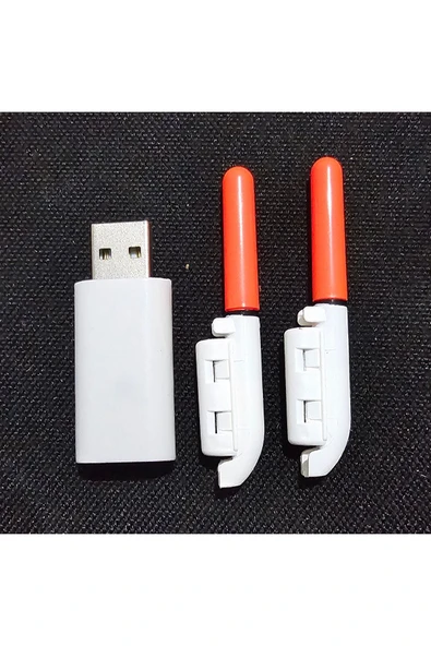 SAZAN YEMLEME OLTA KAMIŞ IŞIK çubuğu şarj edilebilir pille su geçirmez l gece balıkçılığı - 4