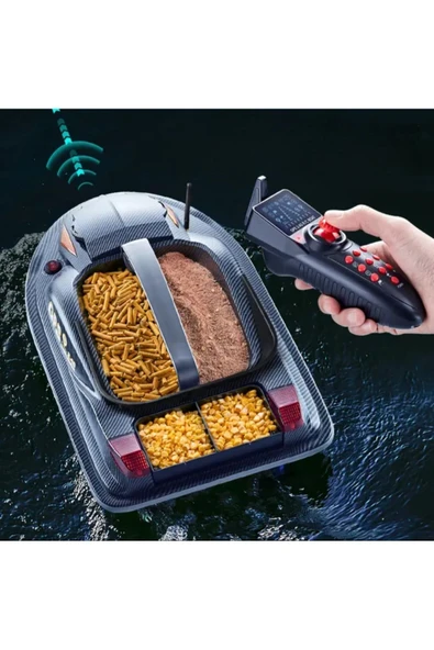 Sazan Yemleme (TEKNE VE BOTU)gps Model Tek Kumanda 650 Metre Oto Pilot Eve Dönüş Otomotik Büyük Boy - Resim 6