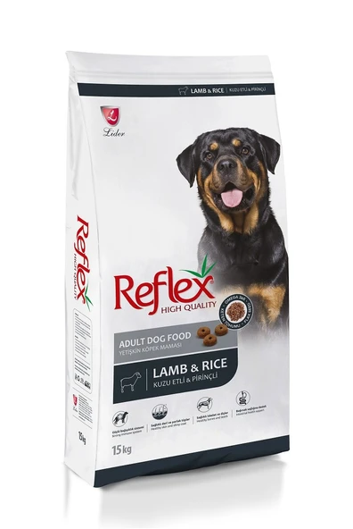 Reflex Kuzu Etli ve Pirinçli Yetişkin Köpek Maması 15 kg ürün görseli 1