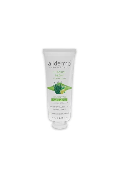 ALLDERMO El Bakım Kremı Aloe Vera Zeytınyagı 30 Ml - 2