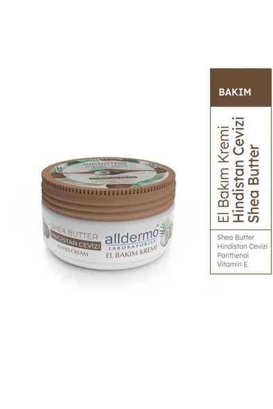ALLDERMO El Bakım Kremı Shea Butter Hındıstan Cevızı 150 Ml - 3
