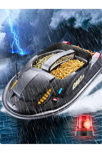 Sazan Yemleme (TEKNE VE BOTU)gps Model Oto Pilot Eve Dönüş Otomotik Hazneler Su Sovutmalı Büyük Boy - 2