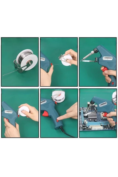 Lehim tabancası tak el dahili ısıtma otomatik olarak kalay elektrik göndermek - 7