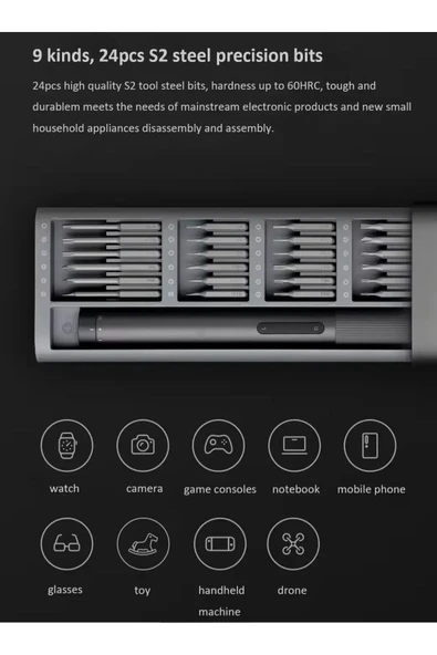 Elektrik hassas tornavida kiti tip-c telefon onarım bilgisayar onarım hertürlü mini araç onarım - 8