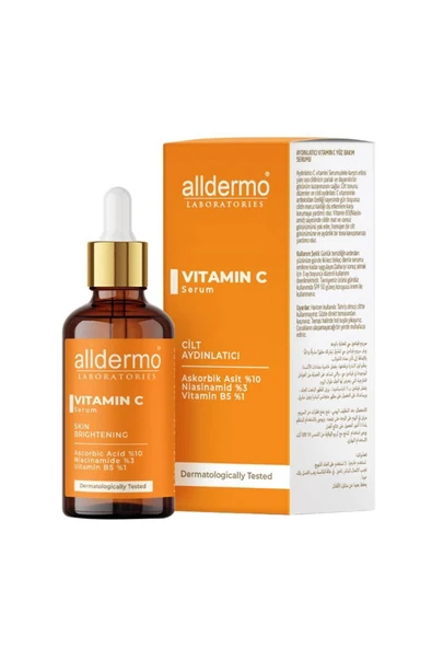 ALLDERMO Cilt Aydınlatıcı Vitamin C Serum 30ml