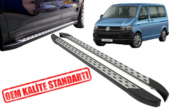 VW Transporter T6 Uzun Şase Araca Özel Yan Basamak 2015 2016 2017 2018 2019 ürün görseli 1