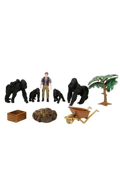 Aslan, Leopar, Goril ve Daha Fazlası! Wild Life Çiftlik Seti - 2