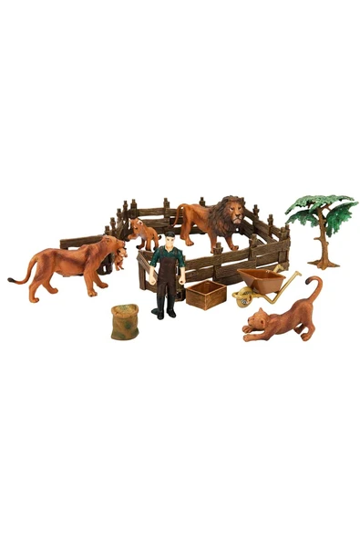 Aslan, Leopar, Goril ve Daha Fazlası! Wild Life Çiftlik Seti - 4