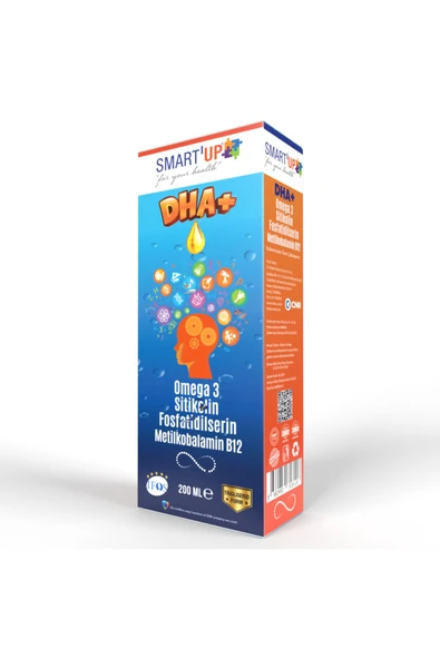 SMART UP Sitikolin Dha Omega 3 Ve Fosfatidilserin Iceren Balık Yağı B12 ( 200 ml )