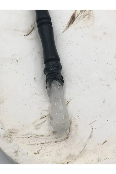 Kristal Kuvars Ham Doğaltaş Toka / Asa - Resim 2