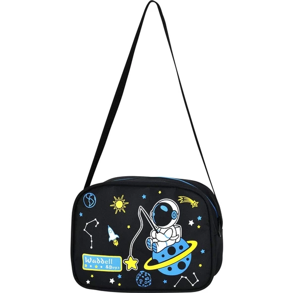 Waddell Astronot Baskılı Beslenmeli İlkokul Çantası 3004 - 5
