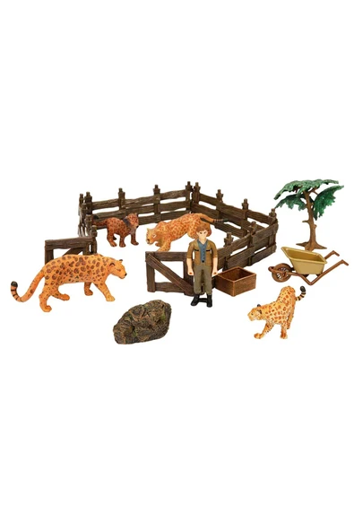 Aslan, Leopar, Goril ve Daha Fazlası! Wild Life Çiftlik Seti - 5