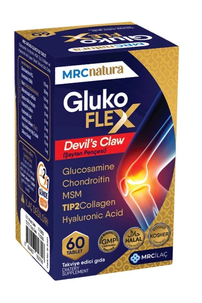 MRCNATURA Mrc Natura Glukoflex Eklem Sağlığı Glukozamin Condro. Msm Tip2 Kol. Devil's Claw Hyal.asit 60 Tab