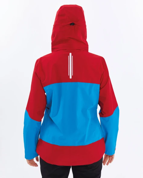 Mapamyumco Windbreaker Kadın Ceket-MAVİ-KIRMIZI - Resim 6