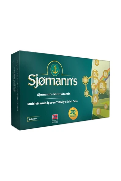 SJOMANN'S Multivitamin İçeren Takviye Edici Gıda 30 Tablet