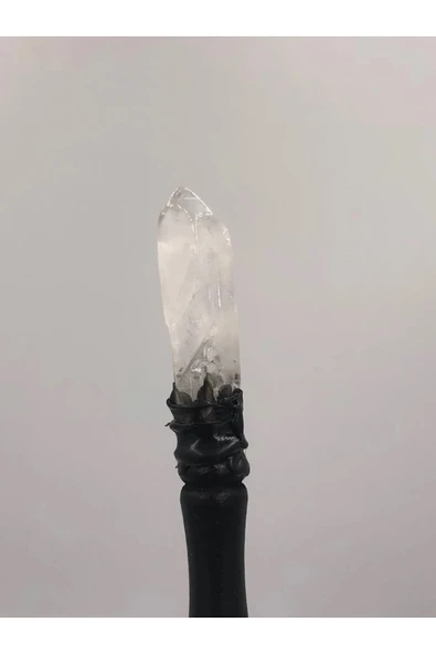 Kristal Kuvars Ham Doğaltaş Toka / Asa - Resim 3