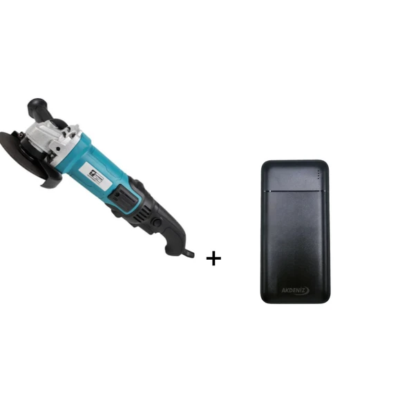 Catpower 6129 125 MM 1200 W Devir Ayarlı Taşlama - CAT6129 + Akdeniz Taşınabilir Şarj Cihazı (Model: S125Q) ürün görseli