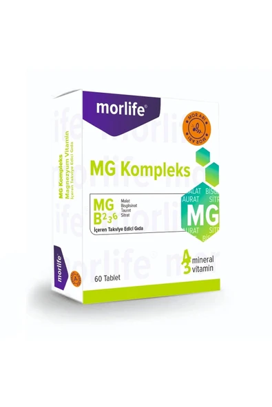 MORLIFE Magnezyum Kompleks 60 Tablet