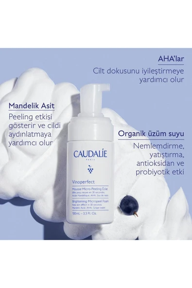 Caudalie Vinoperfect İşıltı Verici Mikro Peeling Temizleme Köpüğü 100 ml