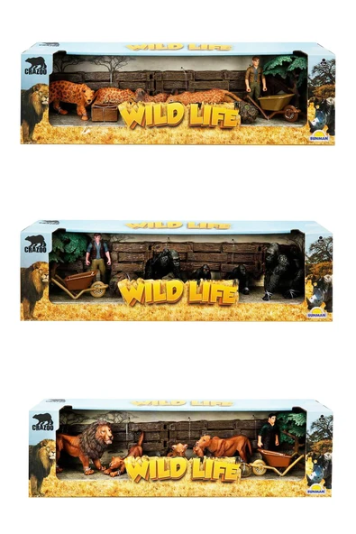 Aslan, Leopar, Goril ve Daha Fazlası! Wild Life Çiftlik Seti - 7