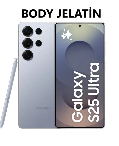 Samsung Galaxy S25 Ultra Uyumlu Ön+Arka Body Şeffaf Ultra Ekran Koruyucu Nano Jelatin