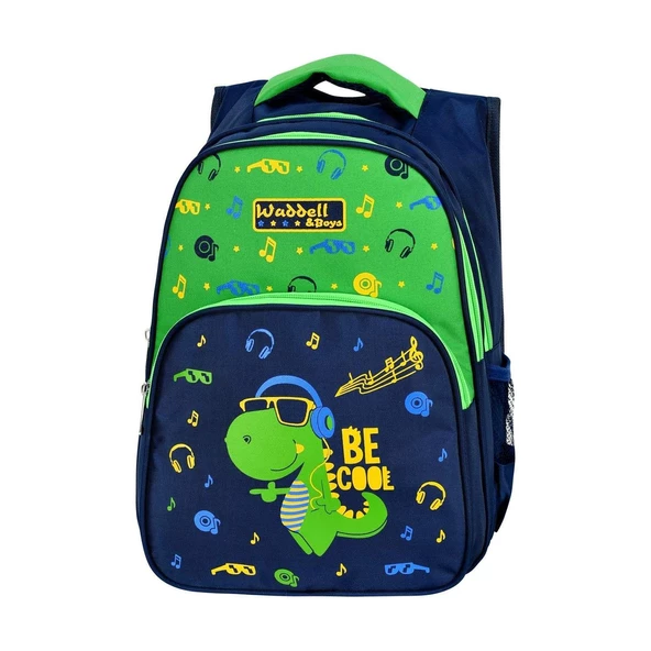 Waddell Dinazor Baskılı Beslenmeli İlkokul Çantası 3006 - 2