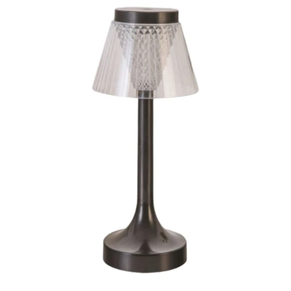 Noas Masa Lambası Selanik, Şarj Edilebilir, Dokunmatik, Type-C, Ayarlanabilir 3 Renk, 120mmx233mm - 2