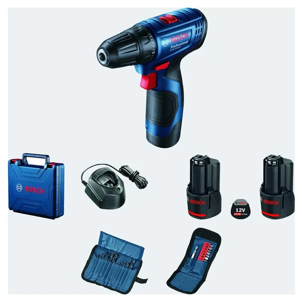Bosch GSR 120-Li Çift Akülü 2 Ah Vidalama Makinesi - 2