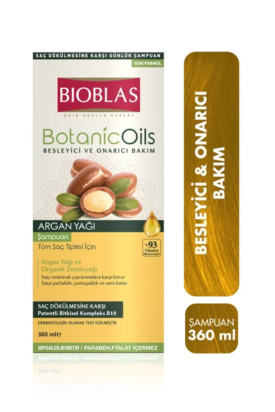Botanic Oils Argan Şampuan 360 ml