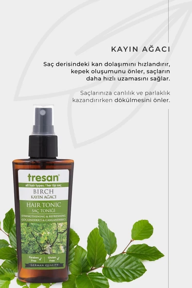 Kayın Ağacı Özlü Güçlendirici Ve Canlandırıcı Saç Toniği 125 ml - Resim 3