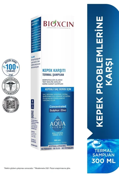 Aqua Thermal Kepek Karşıtı Şampuan 300ml Tüm Saç Tipleri ürün görseli