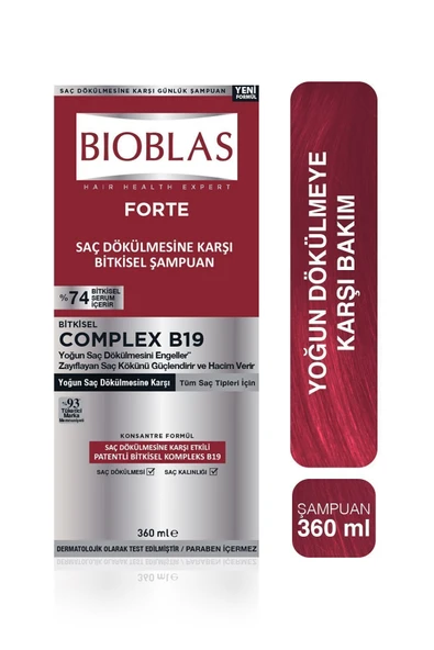 Forte Şampuan 360 ml - Yoğun Dökülme Şampuanı