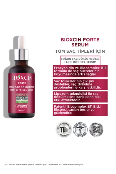 Forte Yoğun Saç Dökülmesine Karşı Bitkisel Serum 3x50ml - 3