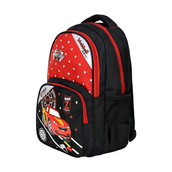 Waddell Arabalı İlkokul Çantası + Beslenme Çantası 3023 - 3