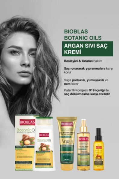 Botanic Oils Argan Yağlı Sıvı Saç Kremi 200 Ml Onarıcı Bakım Kremi - Resim 4