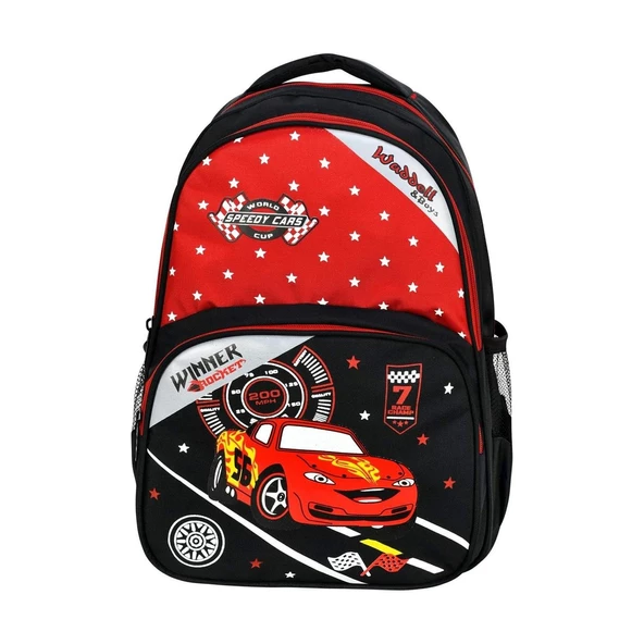 Waddell Arabalı İlkokul Çantası + Beslenme Çantası 3023 - 2