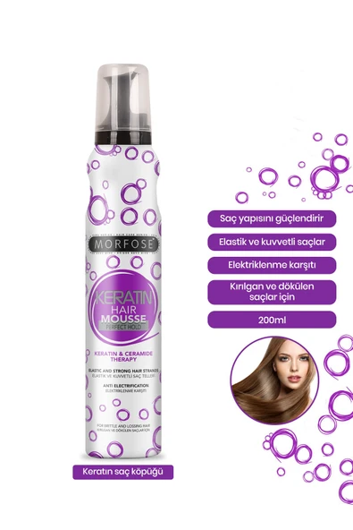 Keratin Saç Köpüğü 200 ml - Resim 2