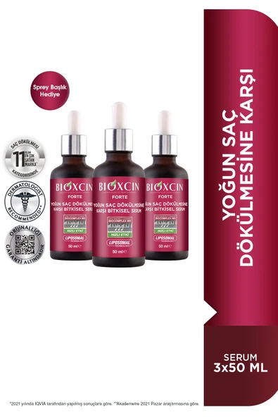 Forte Yoğun Saç Dökülmesine Karşı Bitkisel Serum 3x50ml - 2
