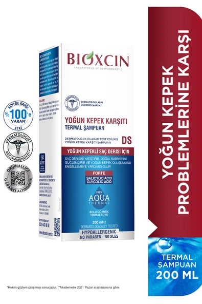 Aqua Thermal Yoğun Kepek Karşıtı Şampuan Ds 200 ml Kepek Kaşıntı Pullanma Karşıtı