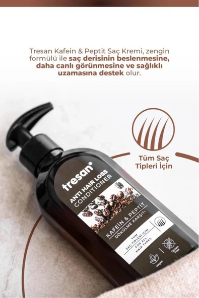 Kafein Peptit Dökülme Karşıtı Saç Kremi 300 ml - Resim 3