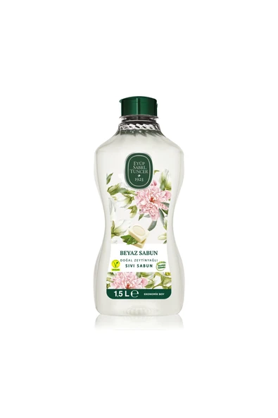 Doğal Zeytinyağlı Sıvı Sabun Beyaz Sabun 1,5 Lt Pet Şişe