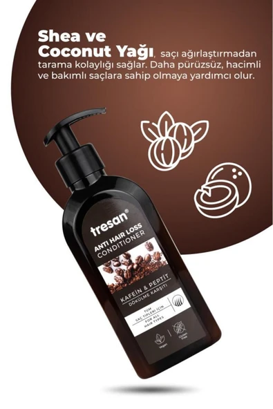 Kafein Peptit Dökülme Karşıtı Saç Kremi 300 ml - Resim 4