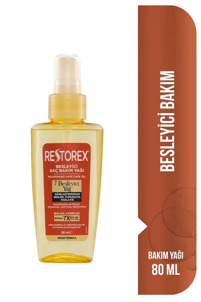 Besleyici Bakım Yağı 80 Ml - 7 Besleyici Yağ Göz Alıcı Parlaklık İpeksi Yumuşaklık