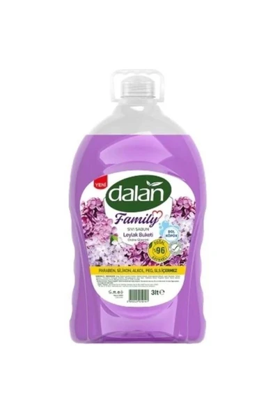 Sıvı Sabun 3 L. Leylak Buketi Paraben, Silikon, Alkol, Peg, Sls Içermez ürün görseli 1
