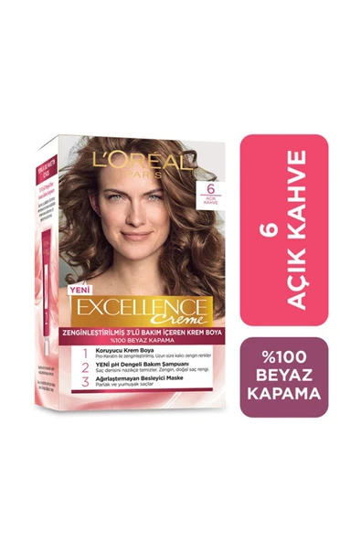 L'oréal Paris Excellence Creme Saç Boyası - 6 Açık Kahve