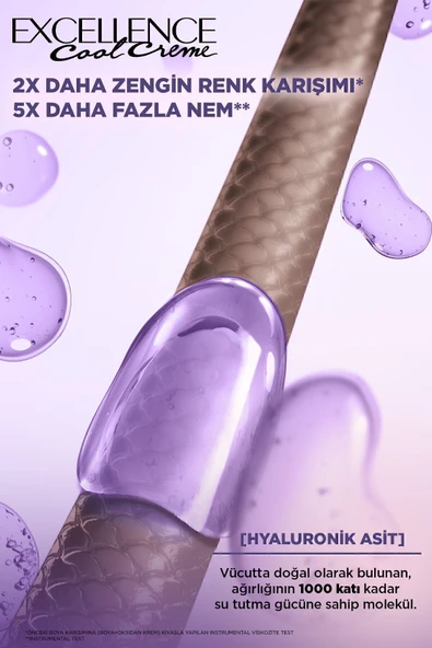 L’oréal Paris Excellence Cool Creme Saç Boyası – 7.11 Ekstra Küllü Kumral - Resim 4