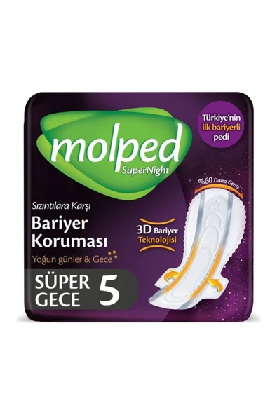 Supernight Hijyenik Kadin Pedi 5'li ürün görseli